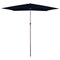 Northlight 10ft x 6.5ft Outdoor Patio Market Umbrella with Hand Crank, Navy Blue